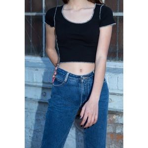Mckenna Short Sleeve Crop Top